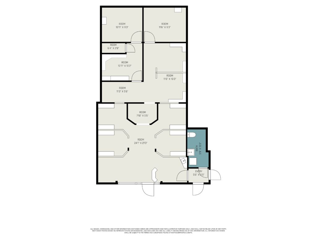 Floor plan of 3501 South Mason Street, Suite 6